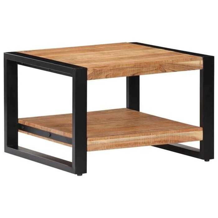 Vidaxl Couchtisch 60x60x40 cm Akazienholz & Eisen - 34% Rabatt - Ausgepackt