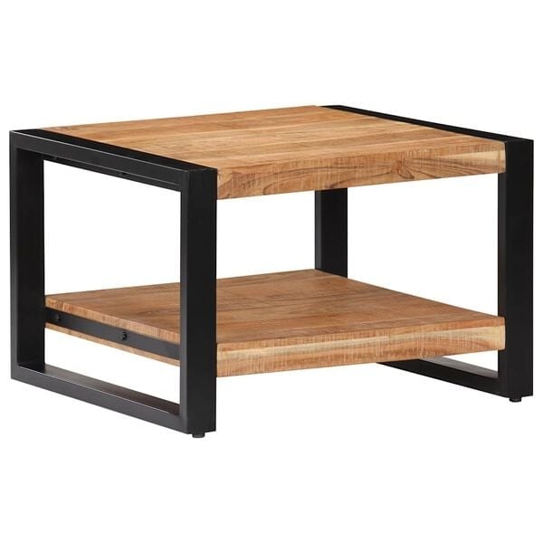 Vidaxl Couchtisch 60x60x40 cm Akazienholz & Eisen - 34% Rabatt - Ausgepackt