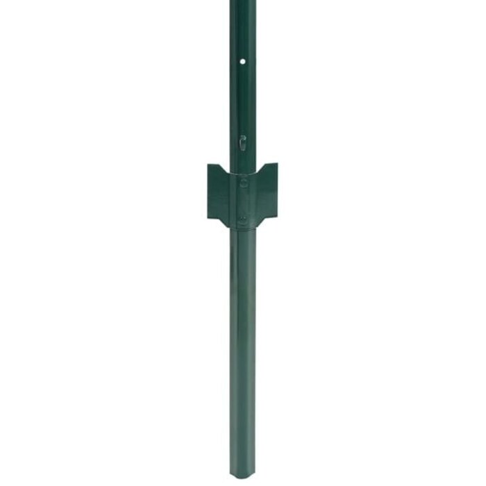 Vidaxl Euro-Zaun Set 20 x 1 m, Grün - PVC-Stahl - 34% Rabatt - Ausgepackt
