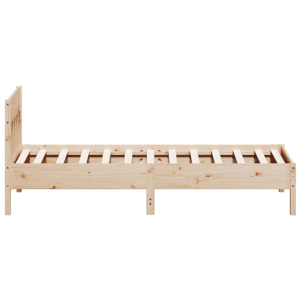 Vidaxl Bettgestell massives Kiefernholz 75x190 cm - 34% Rabatt