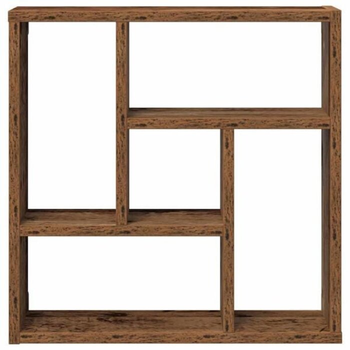 Vidaxl Wandregal 45x16x45 cm Altholz-Optik 5 Fächer - 31% Rabatt