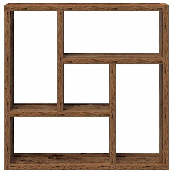 Vidaxl Wandregal 45x16x45 cm Altholz-Optik 5 Fächer - 31% Rabatt