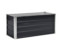 Vidaxl Hochbeet 100x40x45 cm aus Stahl, Anthrazit - 31% Rabatt