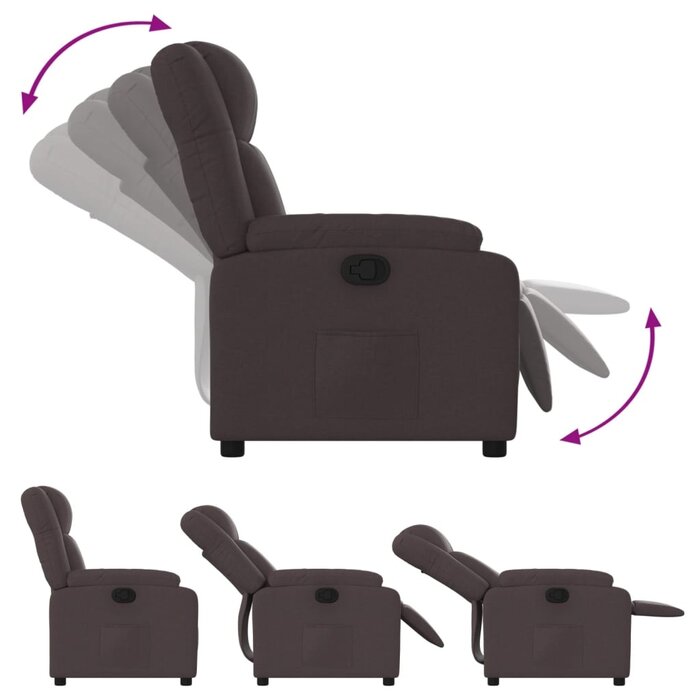 Vidaxl Verstellbarer Relaxsessel in Dunkelbraun - 35% Rabatt
