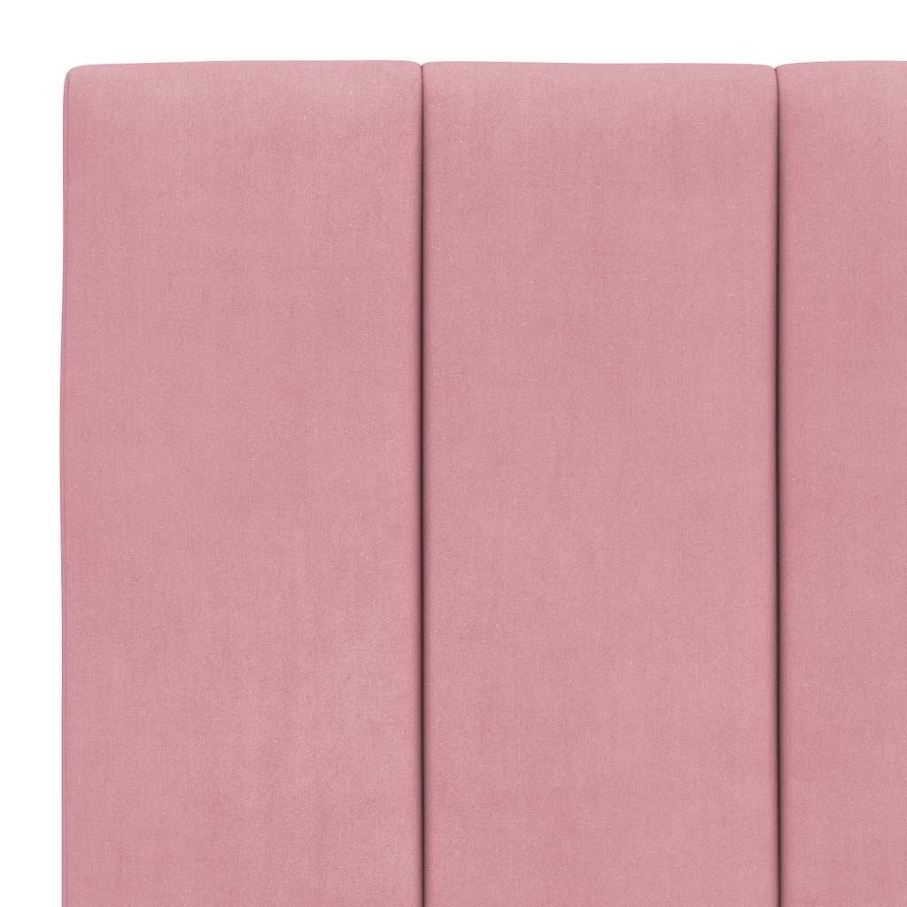 Vidaxl Samt Kopfkissen für Bettkopfteil 90 cm Rosa - 34% Rabatt