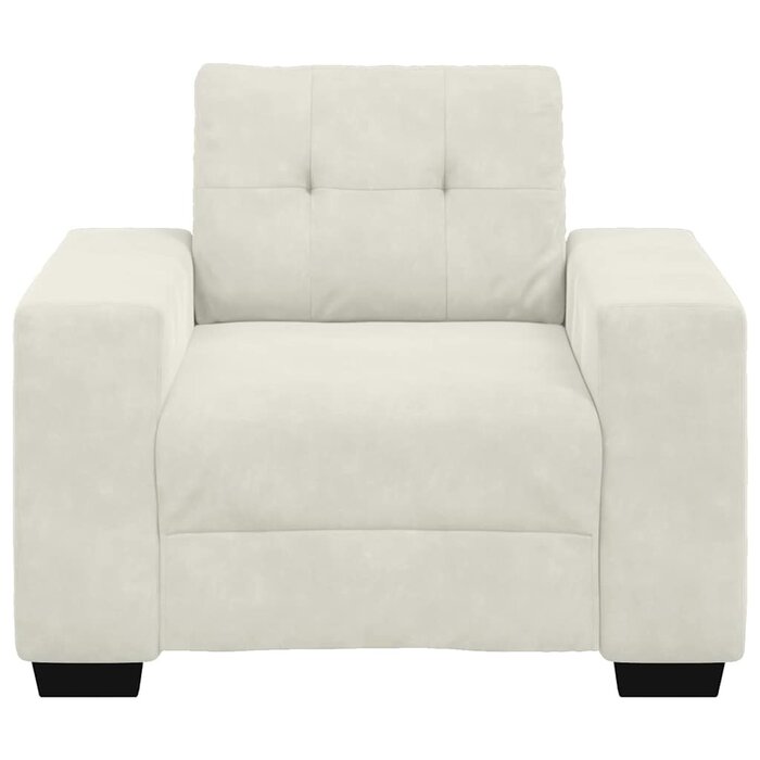 Vidaxl Samt-Sessel in Creme, XL, 100x78x80 cm - 35% Rabatt