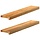2er-Set Fensterbänke Eiche 80x15x2 cm Hellbraun S - 33% Rabatt