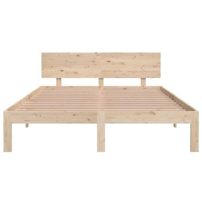 Vidaxl Massivholz-Bettgestell 140x200 cm aus Kiefer - 34% Rabatt