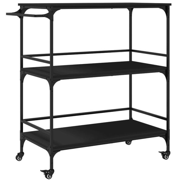 Vidaxl Küchenwagen schwarz 100,5x50x105 cm - Ausgepackt - 34% Rabatt