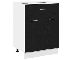 Vidaxl Hängeschrank Schwarz-Eiche 60x46x81,5 cm - 29% Rabatt