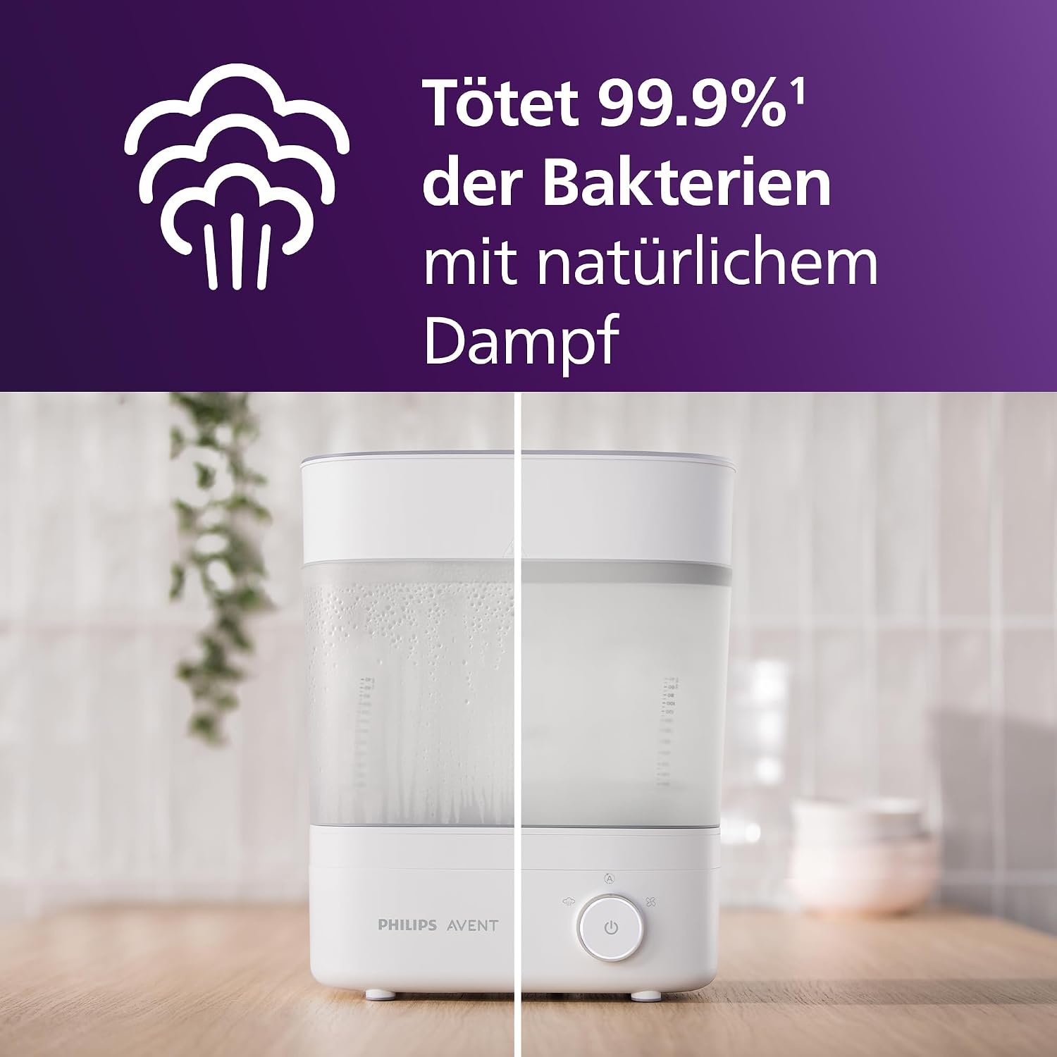 Elektrischer Flaschensterilisator & Trockner - 40% Rabatt - Weiß