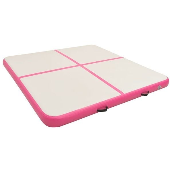 Vidaxl Aufblasbare Gymnastikmatte 200x200x10 cm, Rosa - 35% Rabatt