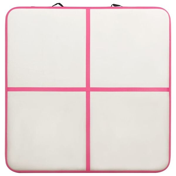 Vidaxl Aufblasbare Gymnastikmatte 200x200x10 cm, Rosa - 35% Rabatt