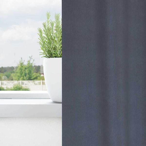 Vidaxl Verdunkelungsvorhänge 2er Set, Antrazit, 260x140 cm - 30% Rabatt