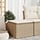 Gartenhocker Poly-Rattan Beige M, 55x55x37 cm - 33% Rabatt