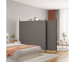 Vidaxl Raumteiler 4 Paneele Anthrazit 698x180cm - 34% Rabatt - Farbe Zwart grijs - Gr. M