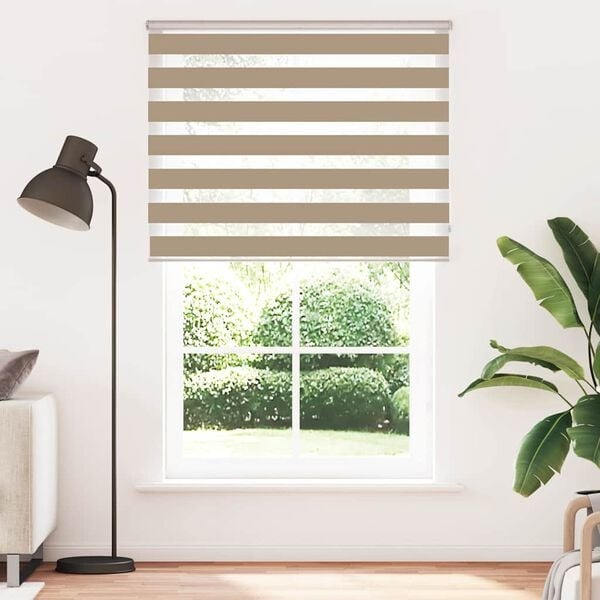 Vidaxl Doppelrollo 150x200 cm Crème M, Zebra-Rollo, 33% Rabatt