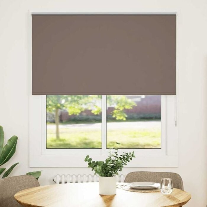 Vidaxl Verdunkelungs-Rollo 135x175 cm Bruin grijs, 32% Rabatt