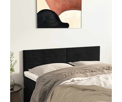 Vidaxl Bettkopfteil Set, Samt Schwarz, 72x88cm - 32% Rabatt