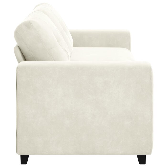 Vidaxl 3-Sitzer Sofa Samt Crème 220 cm - 35% Rabatt