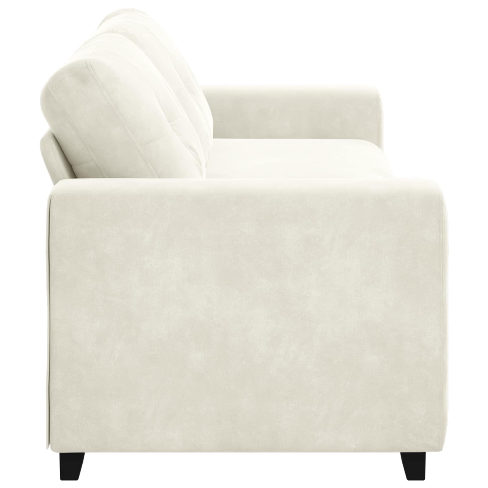 Vidaxl 3-Sitzer Sofa Samt Crème 220 cm - 35% Rabatt