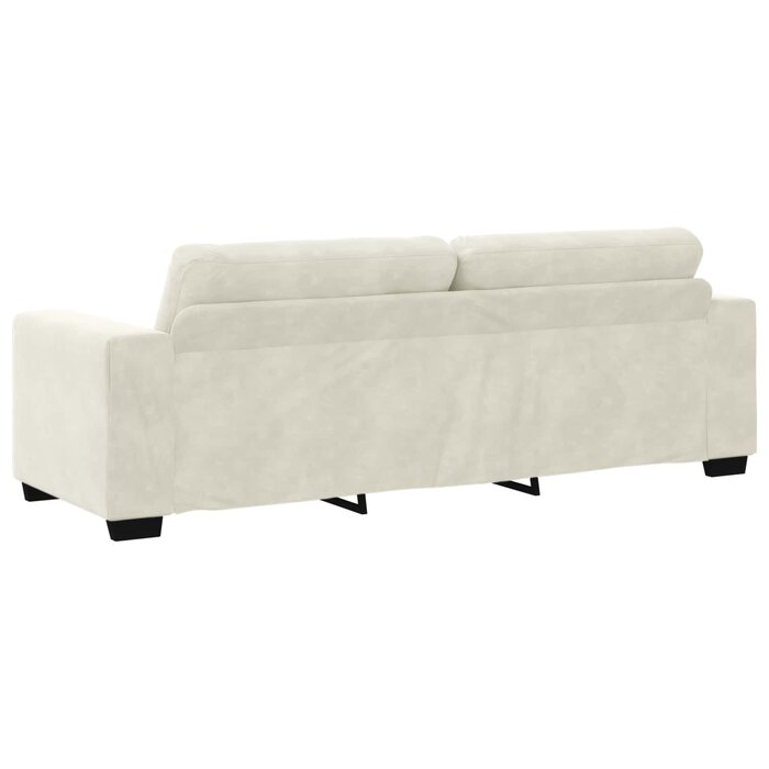 Vidaxl 3-Sitzer Sofa Samt Crème 220 cm - 35% Rabatt