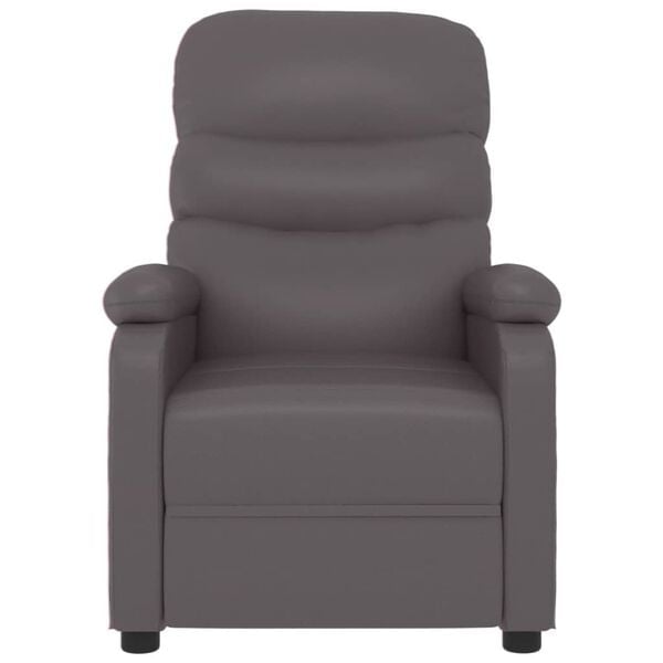 Vidaxl Verstellbarer Relaxsessel Kunstleder Grau - 35% Rabatt