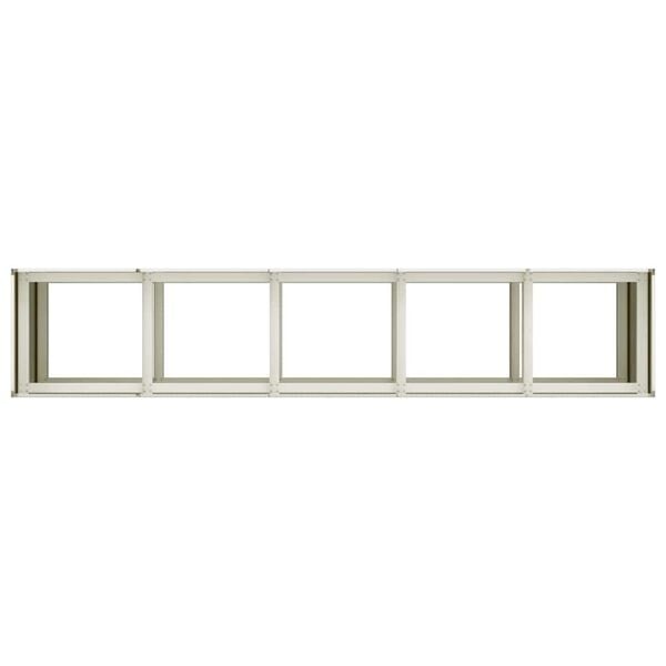 Vidaxl Großer Pflanzkübel 200x40x80 cm, Stahl, Weiß - 35% Rabatt
