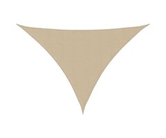 Vidaxl Sonnensegel Dreieck 3,5x3,5x4,9m Beige - 31% Rabatt - Ausgepackt