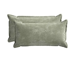 Vidaxl Chenille Kissenbezug-Set 40 x 80 cm, Grün - 31% Rabatt