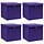 4er-Set Aufbewahrungsboxen mit Deckel, 28x28cm, Lila - 31% Rabatt
