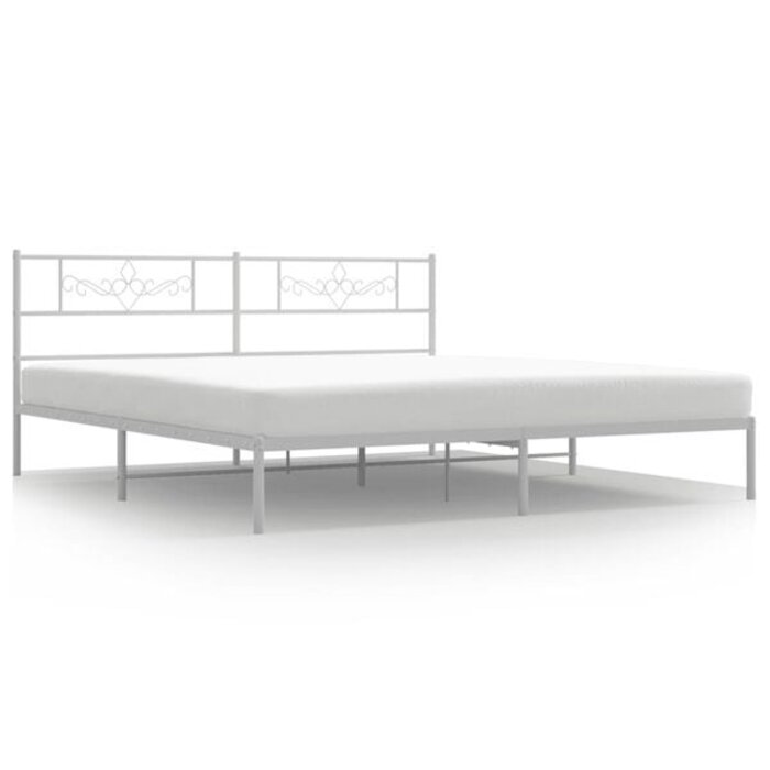 Metallbett 180x200 cm Weiß - Ausgepackt: 34% Rabatt
