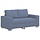 Loveseat Sofa in Blau, 160x77x82 cm, Cord-Stoff - 35% Rabatt