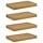 4er-Set Wandregale, 40 x 23,5 cm, Holzwerkstoff, Braun - 33% Rabatt
