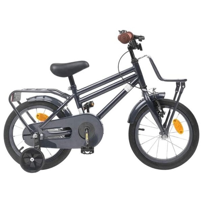 Kinderfahrrad 14 Zoll, Dunkelgrau - 35% Rabatt