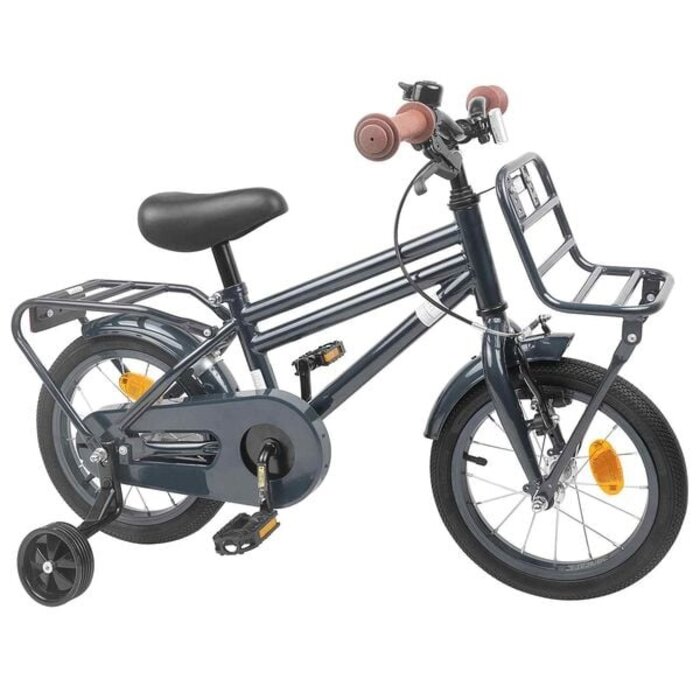 Kinderfahrrad 14 Zoll, Dunkelgrau - 35% Rabatt