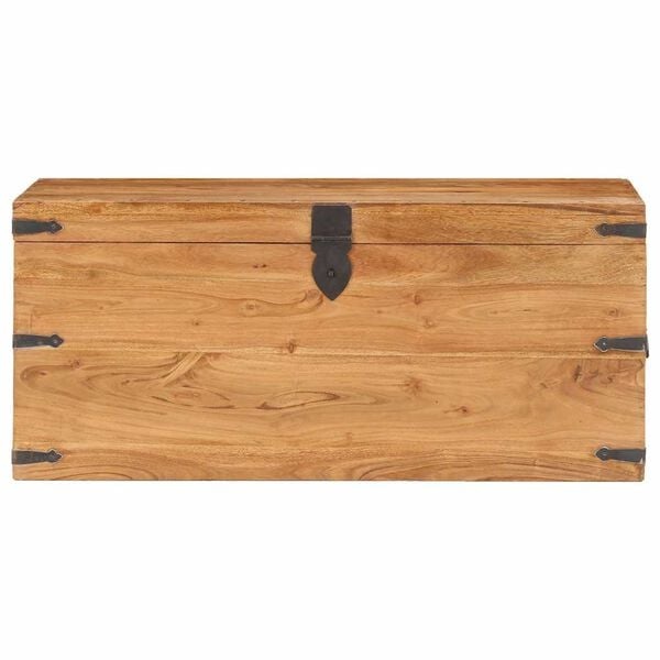 Massive Akazienholz-Truhe 90x40x40 cm - 35% Rabatt