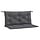 Gartenbankauflagen 2er Set 100x50x7cm Anthrazit - 32% Rabatt