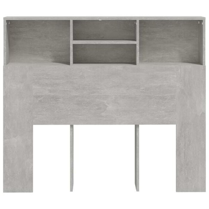 Kopfteilschrank 120x19x103,5 cm Betongrau - 33% Rabatt