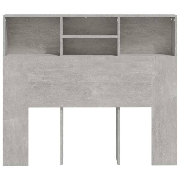 Kopfteilschrank 120x19x103,5 cm Betongrau - 33% Rabatt