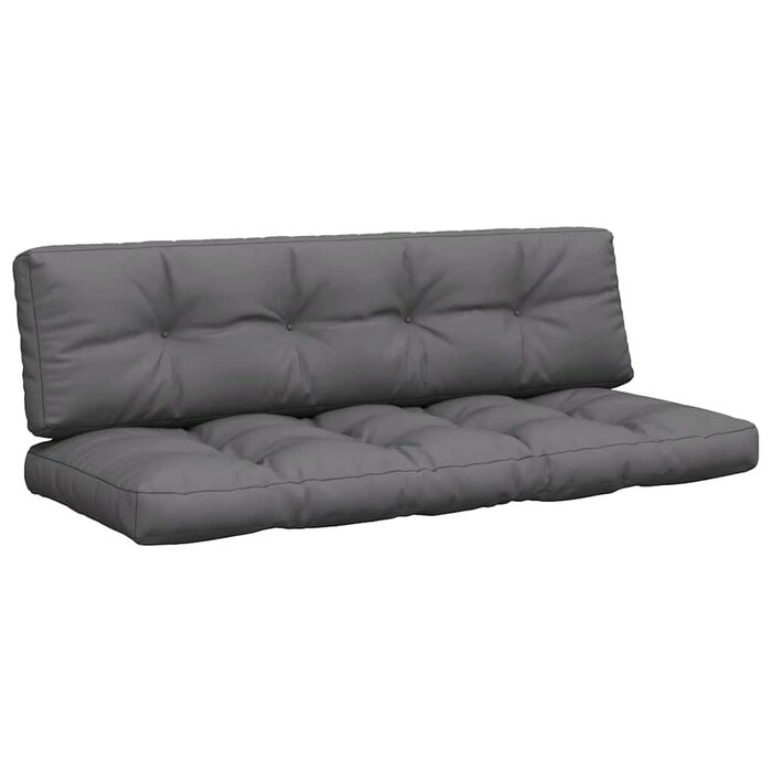 Palettenkissen 2er Set Anthrazit 150x60x12 cm - 34% Rabatt