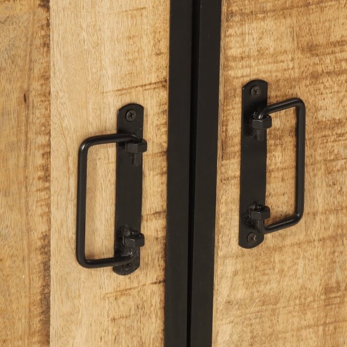 Waschtischunterschrank Mangoholz 55x35x60 cm - 34% Rabatt