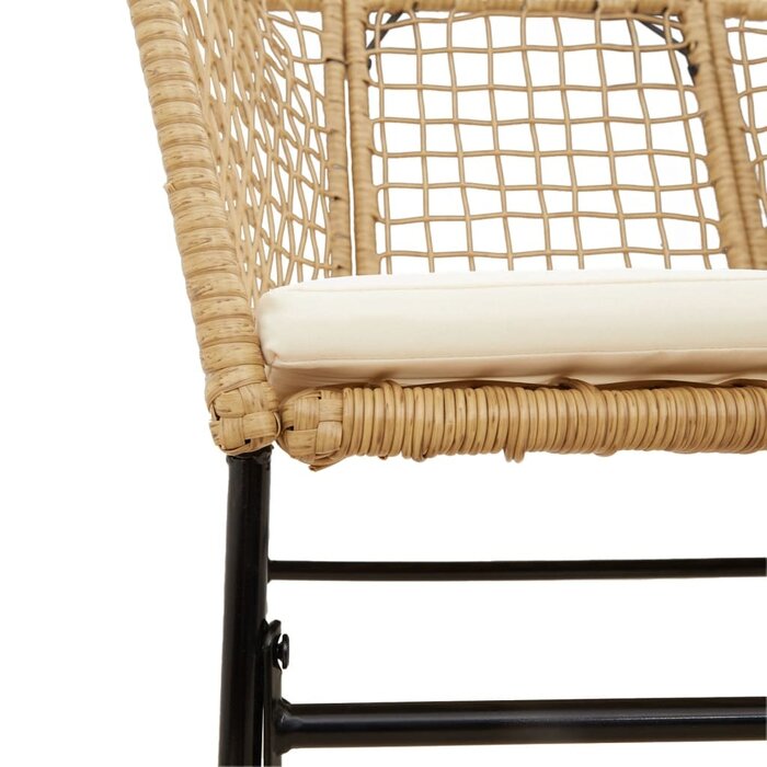 Vidaxl Gartenstühle 2er Set Poly-Rattan Braun - 34% Rabatt - Ausgepackt & Neuwertig