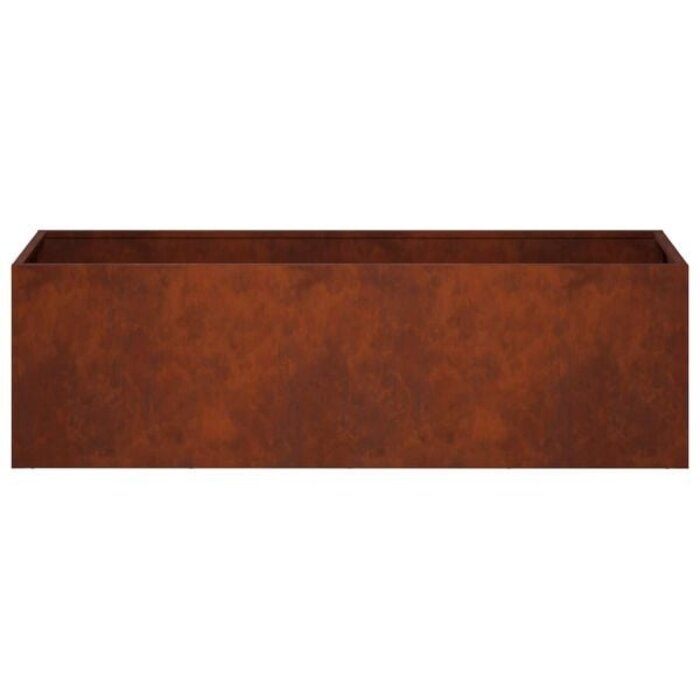 Vidaxl Pflanzkübel wetterfester Stahl 80x30x30cm rostfarben - 33% Rabatt
