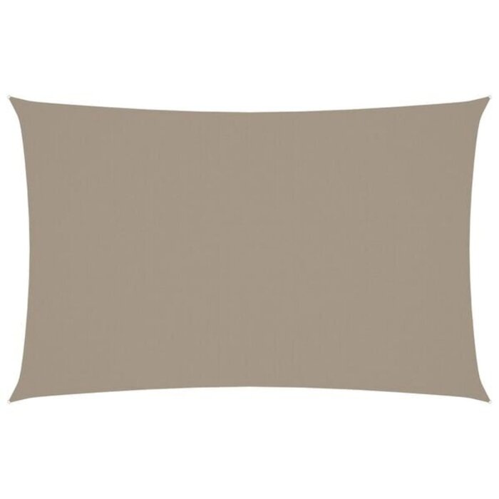 Rechteckiges Sonnensegel 4x7 m Taupe - 35% Rabatt - Ausgepackt