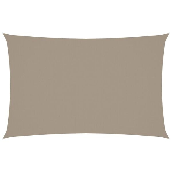 Rechteckiges Sonnensegel 4x7 m Taupe - 35% Rabatt - Ausgepackt