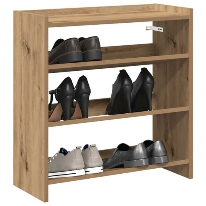 Schuhregal Artisan-Eiche 60x25x62 cm - 33% Rabatt - Ausgepackt