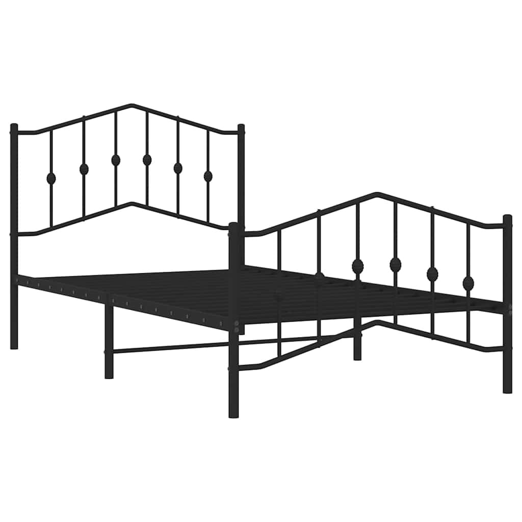 Metall-Bettgestell Schwarz 100x190 cm - 34% Rabatt