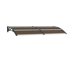 Vidaxl Türvordach 240x100 cm Polycarbonat Schwarz - 34% Rabatt