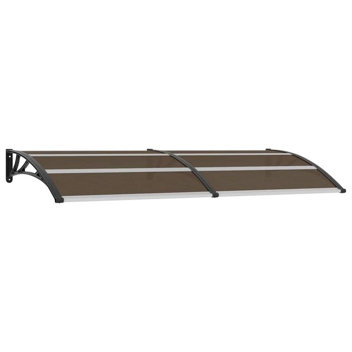Vidaxl Türvordach 240x100 cm Polycarbonat Schwarz - 34% Rabatt